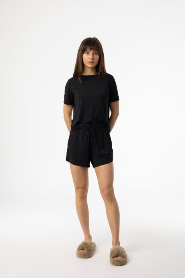 BlackShortSleeveTopandShorts.jpg Black Short Sleeve Top and Shorts