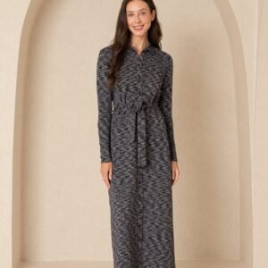 Black Striped Maxi Dress
