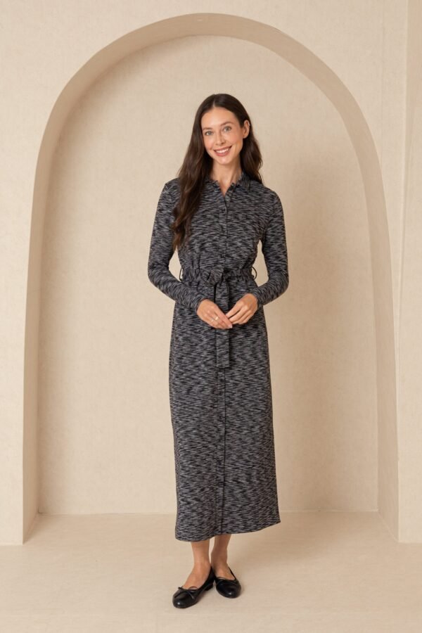 Black Striped Maxi Dress - Image 4