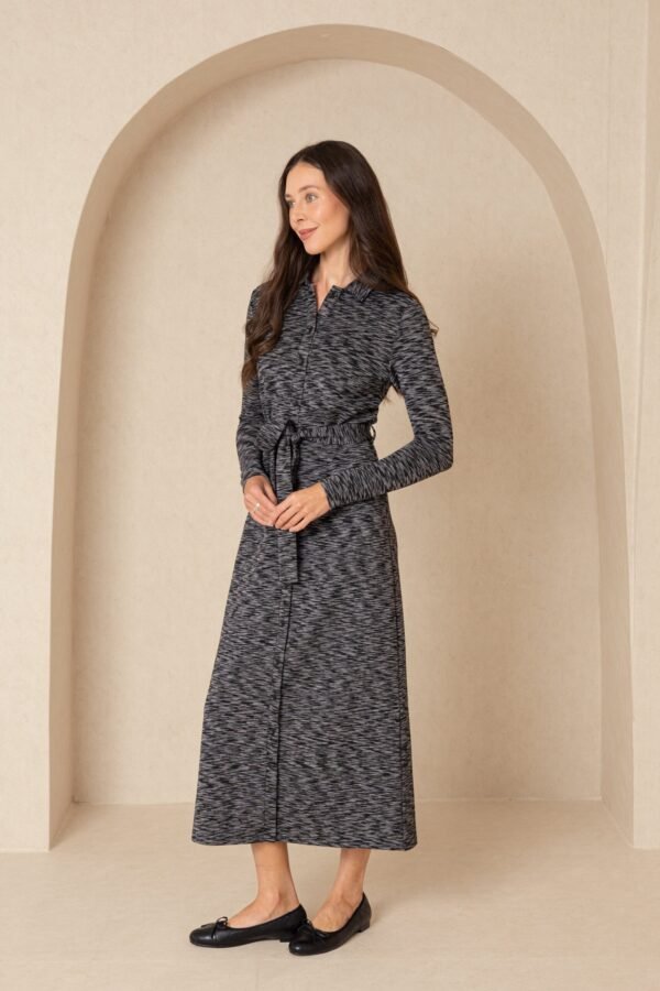 Black Striped Maxi Dress - Image 2