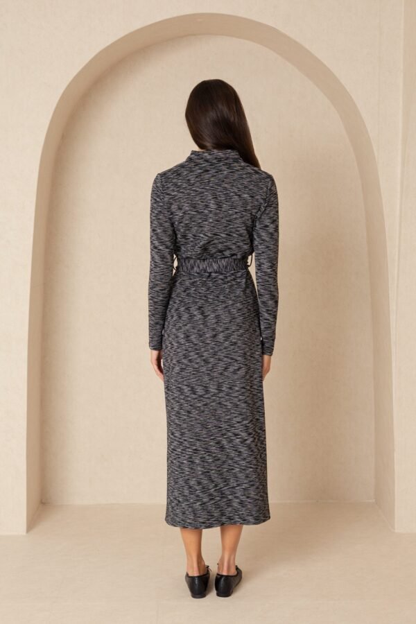 Black Striped Maxi Dress - Image 3